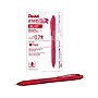Pentel EnerGel-X Retractable Gel Pens, Medium Point, Red Ink, 12/Pack (BL107-B)~#|#~sp41817099_sc7