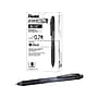 Pentel EnerGel-X Retractable Gel Pens, Medium Point, Black Ink, 12/Pack (BL107-A)~#|#~sp41817253_sc7