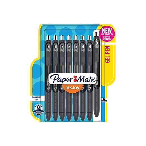 Paper Mate® InkJoy® Gel Pens, Fine Point, Black, 8 Pack (1968613) at ...