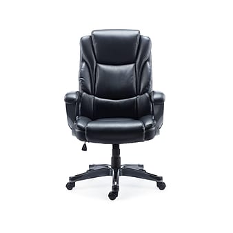 Staples Mcallum Bonded Leather Manager Chair, Black (51473)