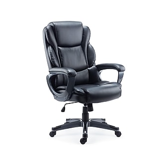 Staples Mcallum Bonded Leather Manager Chair, Black (51473)