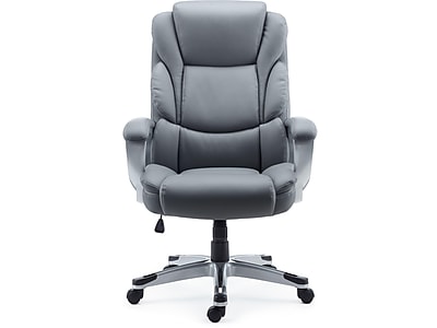 Staples Mcallum Bonded Leather Manager Chair, Gray (51474)