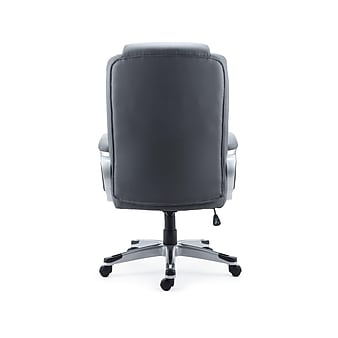 Staples Mcallum Bonded Leather Manager Chair, Gray (51474)