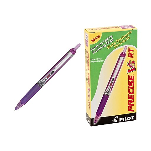 Pilot Precise V5 RT Retractable Rollerball Pens, Extra Fine Point