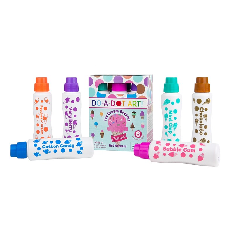 Do-A-Dot Art Ice Cream Dreams Scented Markers, 6 Markers/Pack (DAD203) image 1