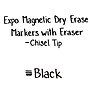 Expo Magnetic Dry Erase Markers, Chisel Tip, Black, 4/Pack   (1944729)~#|#~sp42113905_sc7