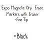 Expo Magnetic Dry Erase Markers, Fine Tip, Black, 4/Pack (1944745)~#|#~sp42113911_sc7