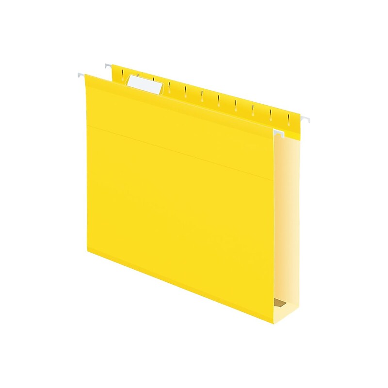 Pendaflex Hanging File Folders, 2" Expansion, Letter Size, Yellow, 25/Box (PFX 04152x2 YEL) image 1