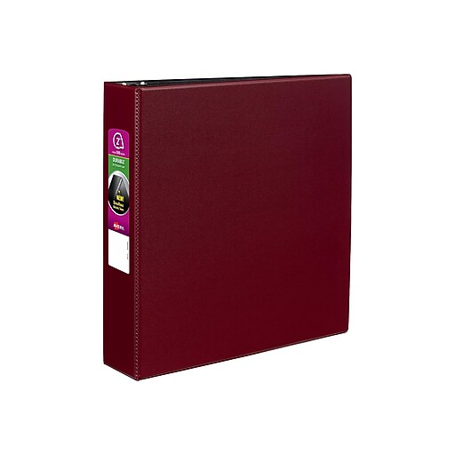 Shop Staples for 2" Avery® Durable Binder with SlantD™ Rings, Burgundy