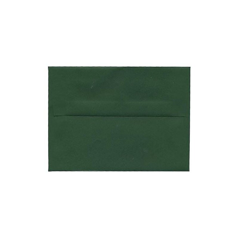 JAM Paper A2 Invitation Envelopes, 4.375 x 5.75, Dark Green, 25/Pack (1512744) image 1