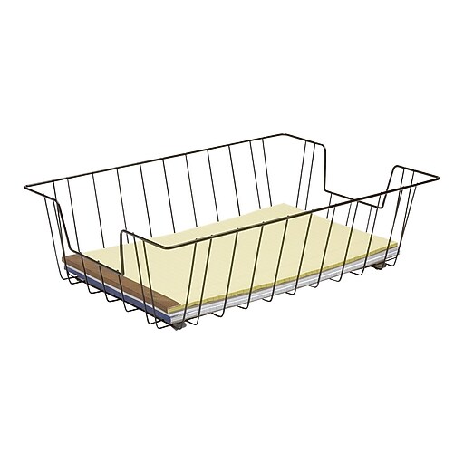 Staples Front Loading Letter Tray, Black Steel (10484CC) at Staples