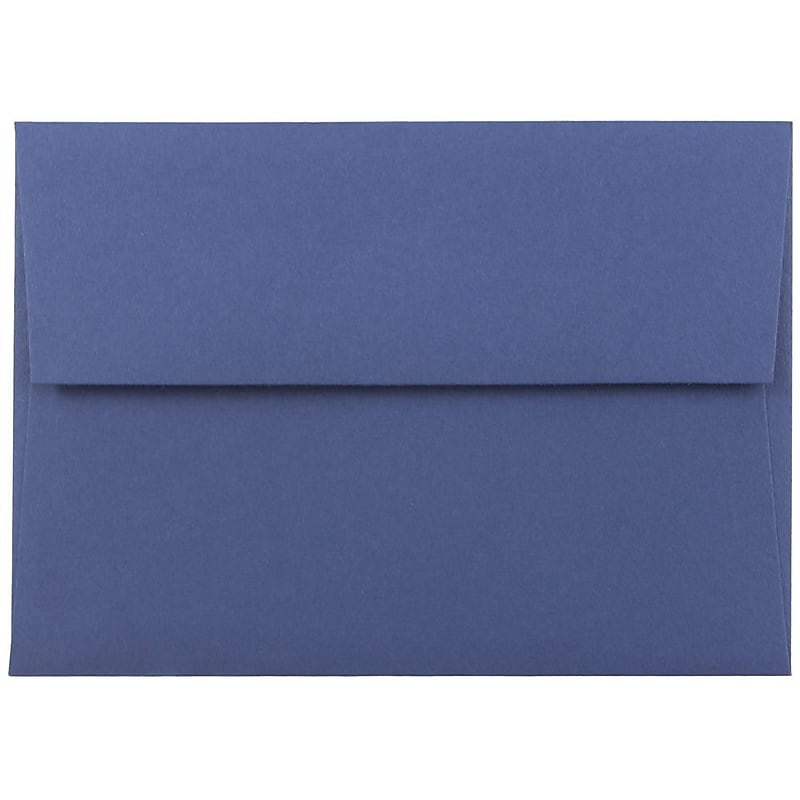 JAM Paper 4Bar A1 Invitation Envelopes, 3.625 x 5.125, Presidential Blue, 50/Pack (563916904i) image 1
