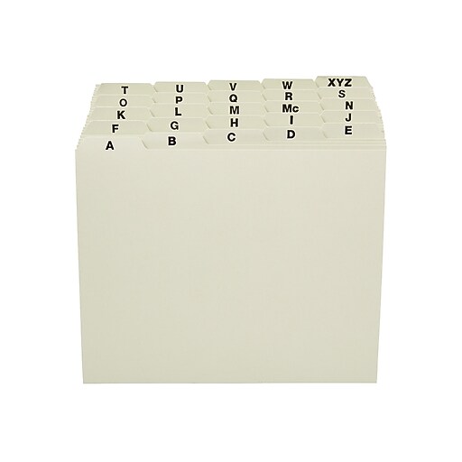 Staples® Pressboard AZ Filing Guide, Letter Size Staples
