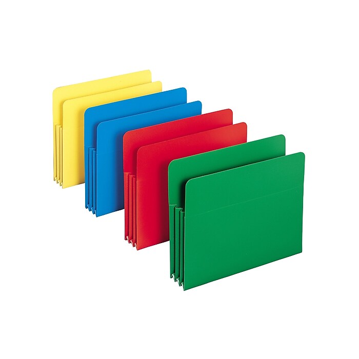 Smead Heavy Duty Poly File Pockets, 3-1/2