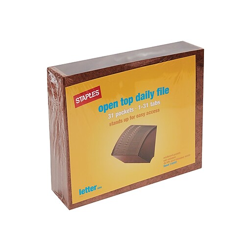 Staples® Accordion® LethaTone® Expanding Files, Letter, 131 Index, Each Staples