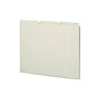 Smead Pressboard Filing Guides, 1/3-Cut, Letter Size, Gray/Green, 100/Box (50334)~#|#~sp42114685_sc7