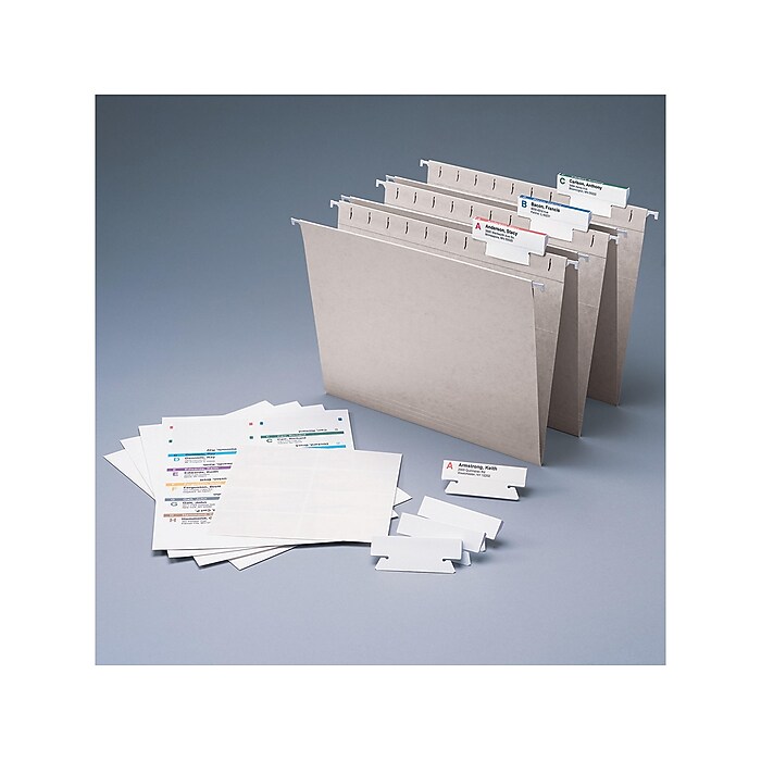 Smead Viewables Premium 3D Hanging Folder Tabs & Labels, White