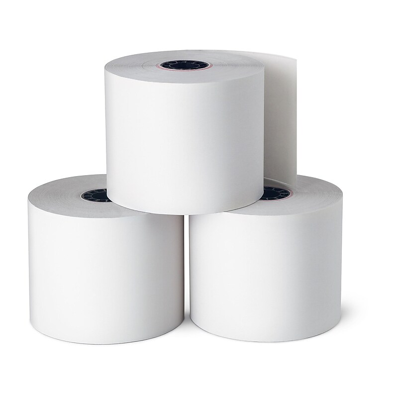Staples Bond Paper Rolls, 2 1/4" x 85', 10/Pack (18216-CC) image 1