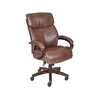 La-Z-Boy Bradley Bonded Leather Executive Chair, Roasted Chestnut (44762)