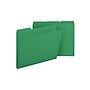 Smead Pressboard File Folders, 1/3-Cut Tab, 1" Expansion, Letter Size, Green, 25/Box (21546)~#|#~sp42115061_sc7
