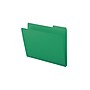 Smead Pressboard File Folders, 1/3-Cut Tab, 1" Expansion, Letter Size, Green, 25/Box (21546)~#|#~sp42115072_sc7