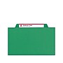 Smead Pressboard File Folders, 1/3-Cut Tab, 1" Expansion, Letter Size, Green, 25/Box (21546)~#|#~sp42115077_sc7
