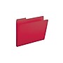 Smead Pressboard File Folders, 1/3-Cut Tab, 1" Expansion, Letter Size, Bright Red, 25/Box (21538)~#|#~sp42115091_sc7