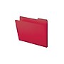 Smead Pressboard File Folders, 1/3-Cut Tab, 1" Expansion, Letter Size, Bright Red, 25/Box (21538)~#|#~sp42115094_sc7