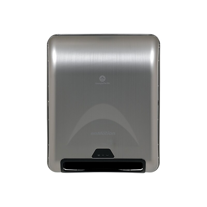 enmotion Recessed 8" Automated Touchless Hardwound Paper Towel Dispenser, Silver (59466A) image 1