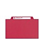 Smead Pressboard File Folders, 1/3-Cut Tab, 1" Expansion, Letter Size, Bright Red, 25/Box (21538)~#|#~sp42115098_sc7