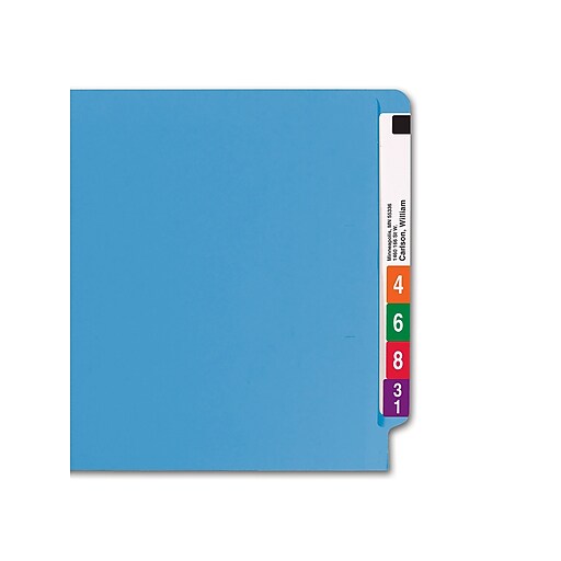 Smead EndTab File Folders, ShelfMaster Reinforced StraightCut Tab