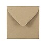 JAM Paper 3.125 x 3.125 Kraft Square Recycled Invitation Envelopes, Brown Kraft Paper Bag, 50/Pack (52797687i)~#|#~sp4211517_sc7
