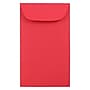 JAM Paper #3 Coin Business Colored Envelopes, 2.5 x 4.25, Red Recycled, 50/Pack (356730541i)~#|#~sp4211524_sc7