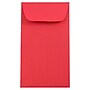 JAM Paper #6 Coin Business Colored Envelopes, 3.375 x 6, Red Recycled, 50/Pack (356730561i)~#|#~sp4211526_sc7