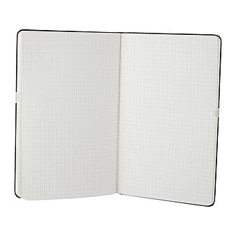 Moleskine Classic Notebook, Large, 5" x 8.25", Quad Ruled, 120 Sheets, Black (701139)