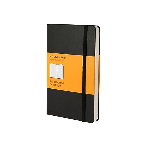 Moleskine Classic Notebook, Large, 5" x 8.25", College Ruled, 96 Sheets