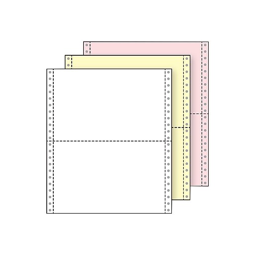 Printworks® Professional 3 Part Computer Paper, 9 1/2" x 5 1/2", White