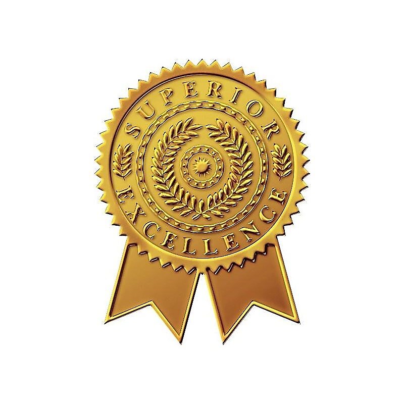 Great Papers! Star Burst Certificate Seals, 2" x 1", Gold, 48/Pack (903418) image 1