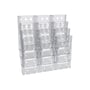 Azar Literature Holder, 19.125" x 21.5", Vertical, Wall Mounted, Clear, Plastic (252323)~#|#~sp42115575_sc7