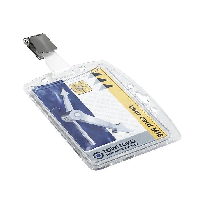 Durable ID Badge Holders, Clear, 25/Box (8005-19) | Staples