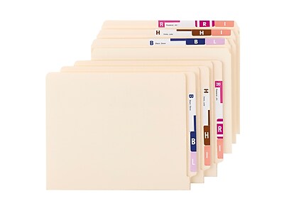 smead alphabetic color code labels