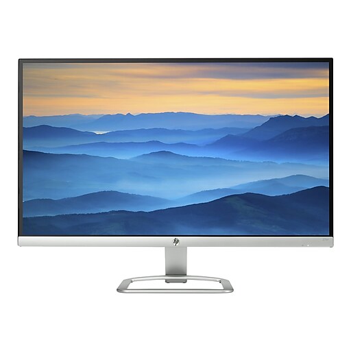 HP 27er T3M88AA 27" LED Monitor, Natural Silver/Blizzard White at Staples