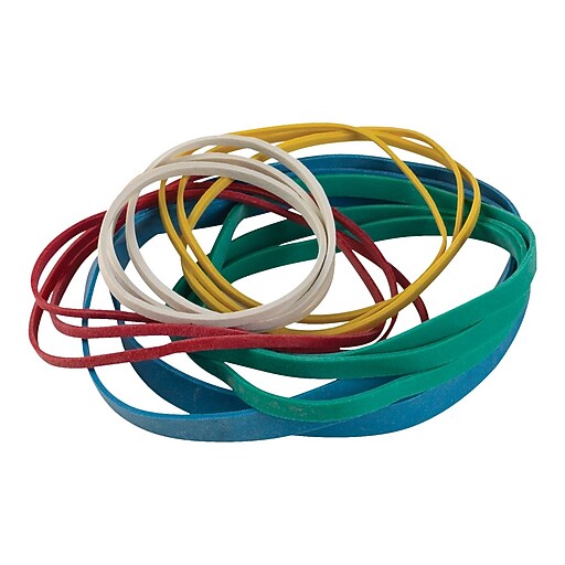 Staples® Economy Rubber Bands, Assorted Sizes and Colors at Staples