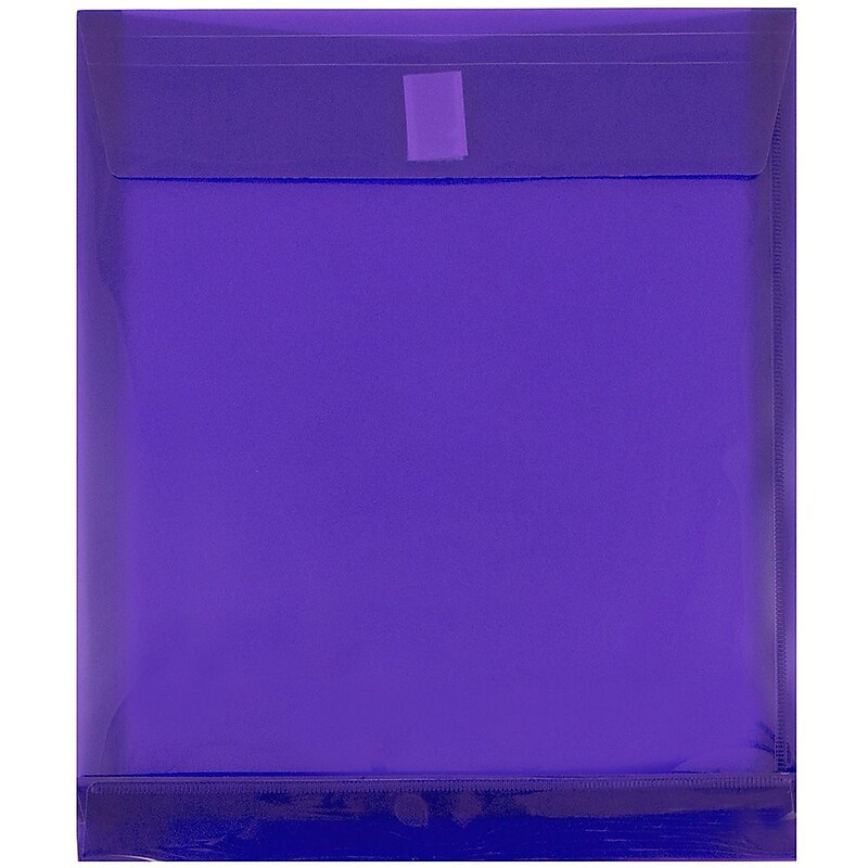 JAM Paper Standard Plastic Document File, Letter, Purple, 12/Pack (118V1PU) image 1