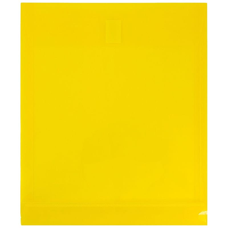 JAM Paper Standard Plastic Document File, Letter, Yellow, 12/Pack (118V1YE) image 1