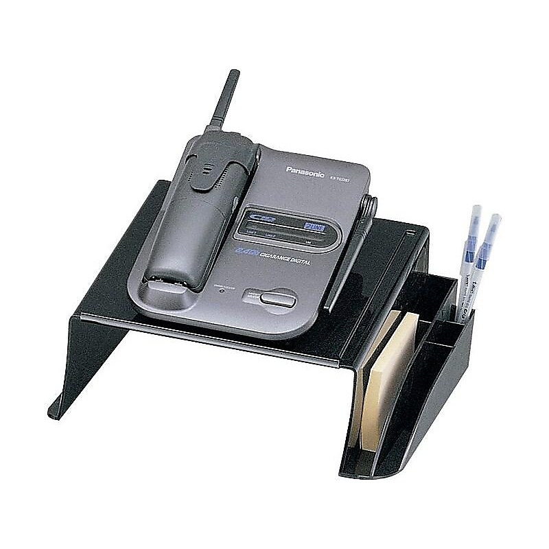 Diversity Products Solutions by Staples Telephone Stand Stacking Support, Black Plastic (DPS03577) image 1