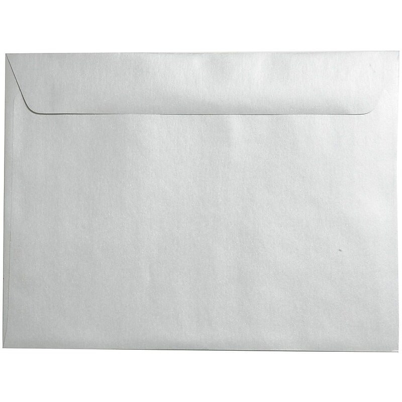 JAM Paper 9 x 12 Metallic Booklet Envelopes, Stardream Silver, Bulk 500/Box (85818d) image 1