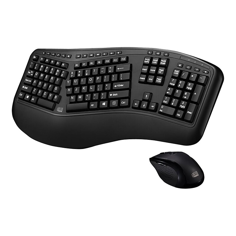 Adesso Tru-Form Media 1500 Wireless Keyboard & Mouse, Black (RT1715) image 1