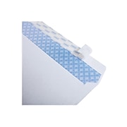 Staples EasyClose Security Tinted #10 Business Envelopes, 4 1/8" x 9 1/2", White, 100/Box (50308)