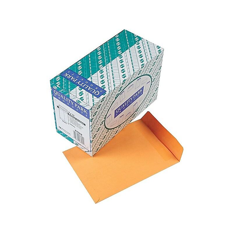 Quality Park Redi-Seal Kraft Catalog Envelopes, 9" x 12", Brown Kraft, 250/Box (QUA43562) image 1